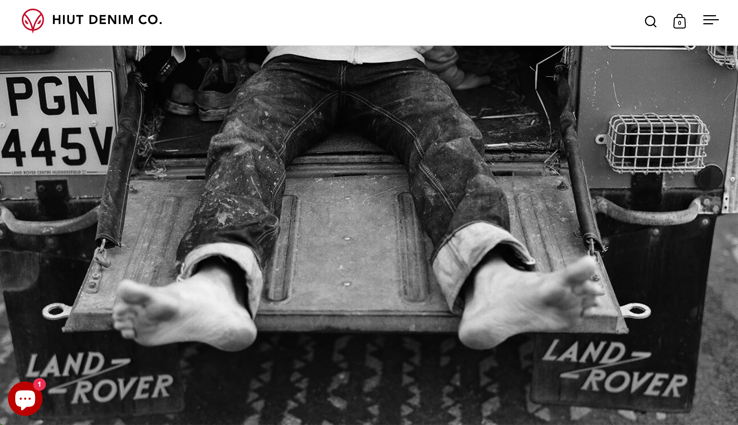 Hiut Denim Co. Shopify storefront homepage